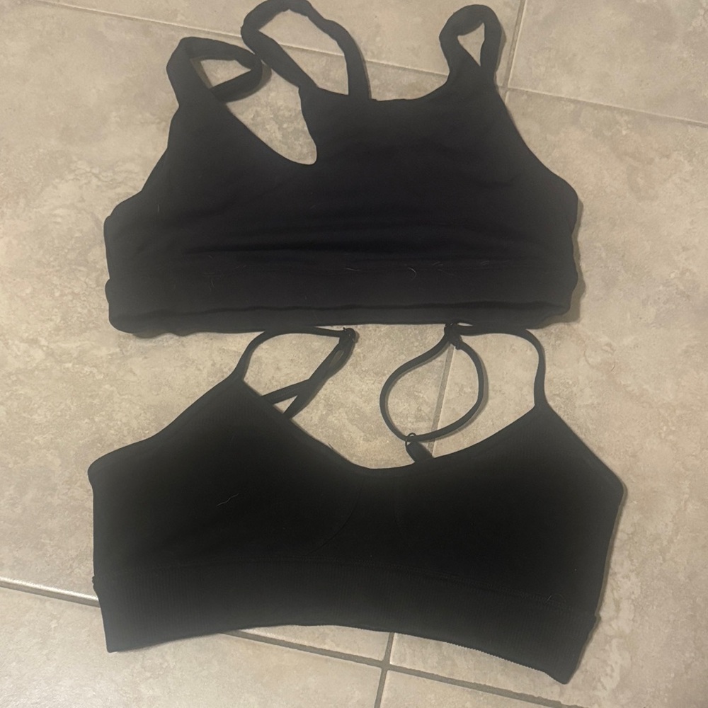 ALO Yoga Black Sports Bra Set